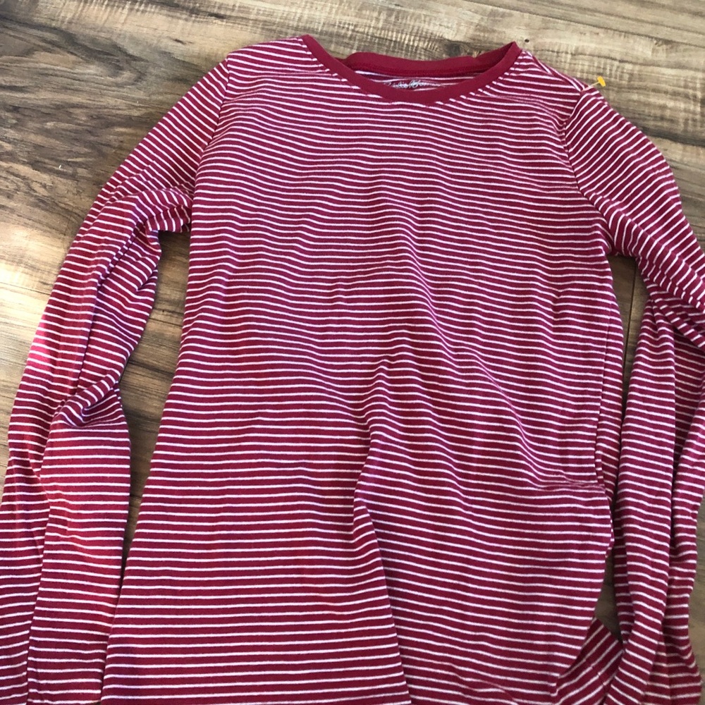 Red Striped Long-Sleeve from Eddie Bauer